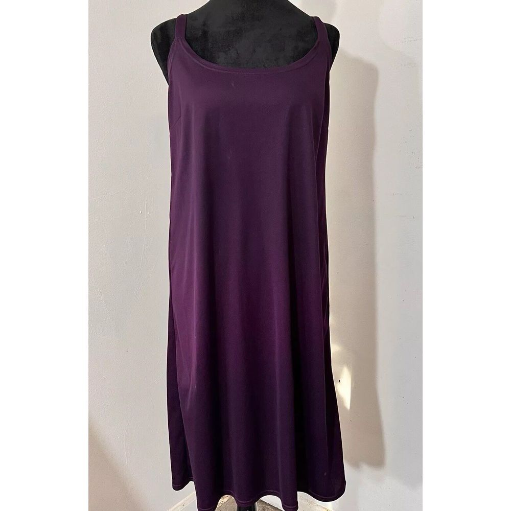 MSK Sleeveless Pullover Slip Dress Purple Size 12 Whimsigoth Fairy Grunge Witchy